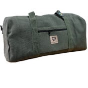 Wholesale - DIVIAGGIO OLIVE DUFFLE BAG W/TOP ZIPPER & FRONT POCKET, UPC: 608508211166